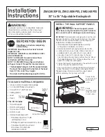 GE Monogram ZXADJB36PSS Owner'S Manual preview