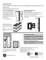 Preview for 3 page of GE MonogramZISW/B360DX Dimensions And Installation Information