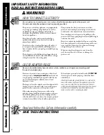 Preview for 4 page of GE MOTOR MANAGER 2 Owner'S Manual