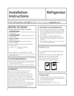 Preview for 8 page of GE MTS18GS Owner'S Manual And Installation Instructions