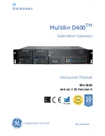 Preview for 1 page of GE Multilin D400 Instruction Manual