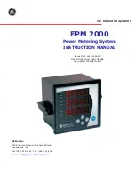 Предварительный просмотр 1 страницы GE Multilin EPM 2000 Series Instruction Manual