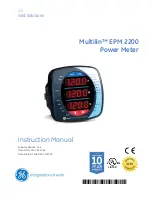 Предварительный просмотр 1 страницы GE Multilin EPM 2200 Instruction Manual