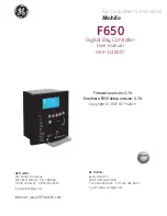 Предварительный просмотр 1 страницы GE Multilin GEK-113000T User Manual