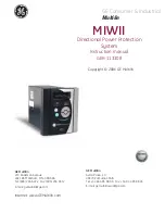 GE Multilin MIWII Instruction Manual preview