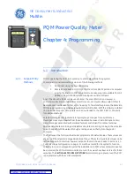 Предварительный просмотр 61 страницы GE Multilin PQM Instruction Manual