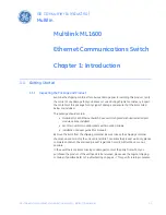 Предварительный просмотр 9 страницы GE MultiLink ML1600 Instruction Manual