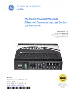 Предварительный просмотр 1 страницы GE MultiLink ML1600 Quick Start Manual