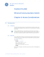 Предварительный просмотр 101 страницы GE MULTILINK ML2400 Instruction Manual