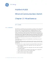 Предварительный просмотр 271 страницы GE MultiLink ML810 Instruction Manual