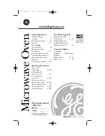 GE MW1136 Owner'S Manual preview