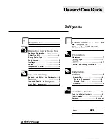 GE MX10 Use And Care Manual preview