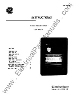 GE NBVllA Series Instructions Manual preview