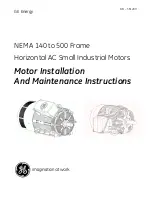 Preview for 1 page of GE NEMA 140 Installation And Maintenance Instructions Manual