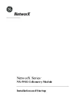 GE NetworX Series Installation And Startup Manual preview