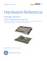 Preview for 1 page of GE OpenVPX VPXcel6 SBC622 Hardware Reference Manual