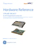 GE OpenVPX VPXcel6 SBC622 Hardware Reference Manual preview