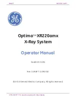 Предварительный просмотр 1 страницы GE Optima XR220amx Operator'S Manual