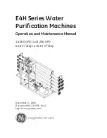 Preview for 1 page of GE Osmonics E4H Series Operation And Maintenance Manual