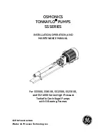 GE OSMONICS TONKAFLO SS Series Installation, Operation And Maintenance Manual preview