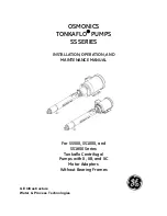 GE OSMONICS TONKAFLO SS1000 SERIES Installation, Operation And Maintenance Manual preview