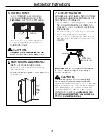 Preview for 35 page of GE Outdoor cooking center 48 Owner'S Manual And Installation Instructions