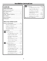 Предварительный просмотр 2 страницы GE Over the Ran Microwave Oven Installation Instructions Manual