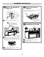 Предварительный просмотр 14 страницы GE Over the Ran Microwave Oven Installation Instructions Manual