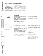 Предварительный просмотр 32 страницы GE P2B912 Owner'S Manual And Installation Instructions