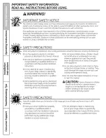 Preview for 4 page of GE P2B918 Owner'S Manual & Installation Instructions