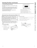 Предварительный просмотр 27 страницы GE P2B940DEF1BB Owner'S Manual