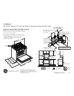 Preview for 1 page of GE P2S920SEFSS Dimensions And Installation Information