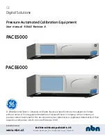 Preview for 1 page of GE PACE5000 User Manual