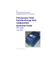 GE PACSystems RX3i IC695ACC403 Quick Start Manual предпросмотр