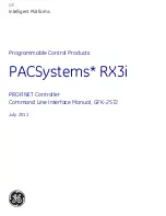 GE PACSystems* RX3i Command Line Interface Manual preview