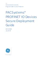 GE PACSystems* RX3i Secure Deployment Manual preview