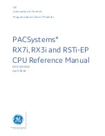 Preview for 1 page of GE PACSystems RX7i Reference Manual