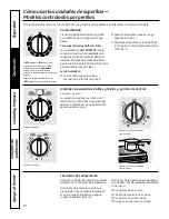 Preview for 62 page of GE PB909 - Profile: 30'' Electric Range Owner'S Manual