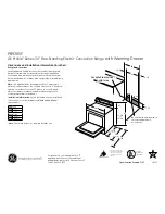 GE PB930SFSS Dimensions And Installation Information preview