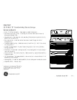 Preview for 2 page of GE PB978SPSS - Profile 30" Electric Range Dimensions And Installation Information