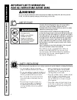 Предварительный просмотр 2 страницы GE PCB975 Owner'S Manual