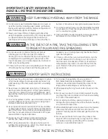 Предварительный просмотр 4 страницы GE PCGB995 Owner'S Manual & Installation Instructions