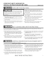 Preview for 5 page of GE PCGB995 Owner'S Manual & Installation Instructions