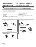 GE PCP912 Installation Instructions Manual preview