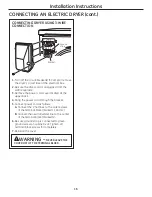 Preview for 16 page of GE PCVH480EK Owner'S Manual & Installation Instructions