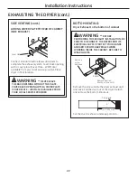 Preview for 22 page of GE PCVH480EK Owner'S Manual & Installation Instructions