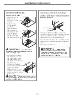 Preview for 23 page of GE PCVH480EK Owner'S Manual & Installation Instructions