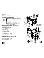 Preview for 1 page of GE PD900DP - Profile: 30'' Drop-In Electric Range Dimension Manual