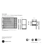 Предварительный просмотр 1 страницы GE PDCF1NBX - Profile Bottom-Freezer Refrigerator Datasheet