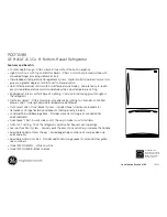 Предварительный просмотр 2 страницы GE PDCF1NBX - Profile Bottom-Freezer Refrigerator Datasheet